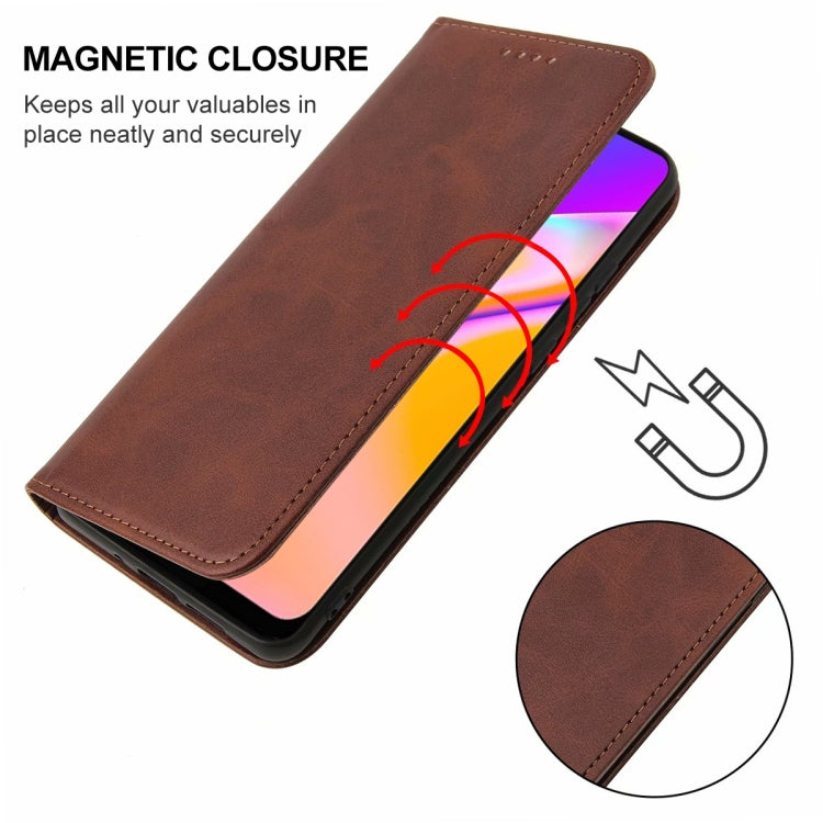 For OPPO A94 Magnetic Closure Leather Phone Case