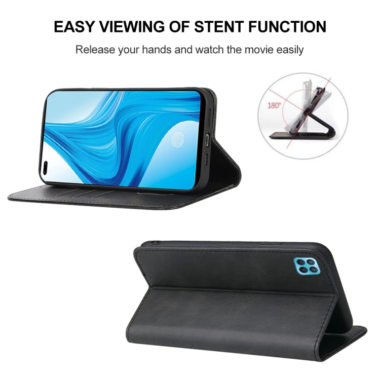 For OPPO F17 Pro Magnetic Closure Leather Phone Case
