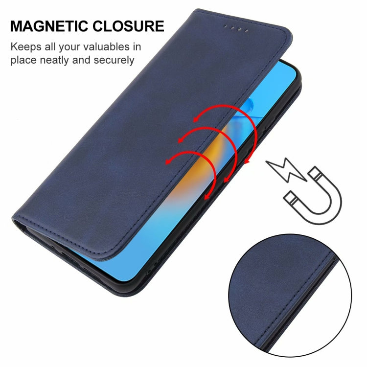 For OPPO F19 Magnetic Closure Leather Phone Case