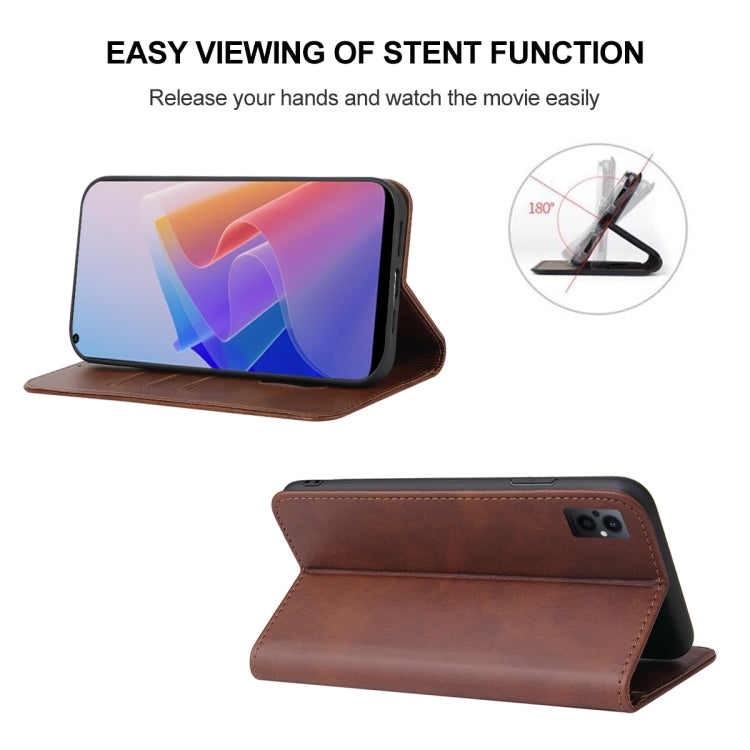 For OPPO F21 Pro 5G Magnetic Closure Leather Phone Case