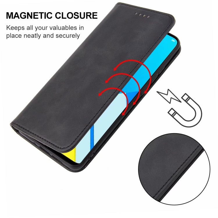 For Realme C2 Magnetic Closure Leather Phone Case
