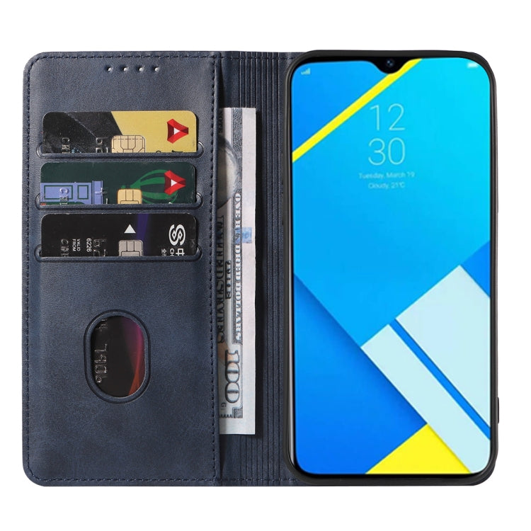 For Realme C2 Magnetic Closure Leather Phone Case