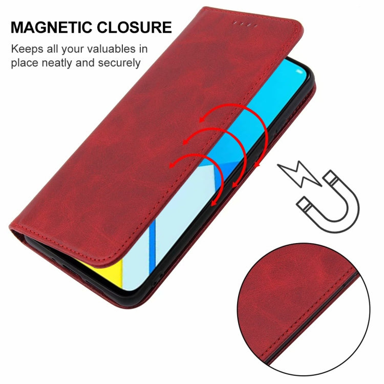 For Realme C2 Magnetic Closure Leather Phone Case
