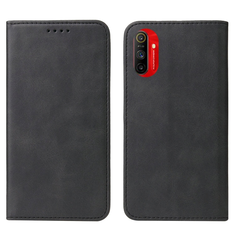 For Realme C3 Magnetic Closure Leather Phone Case