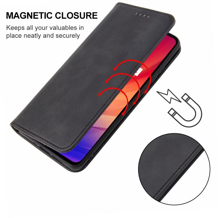 For Realme C3 Magnetic Closure Leather Phone Case