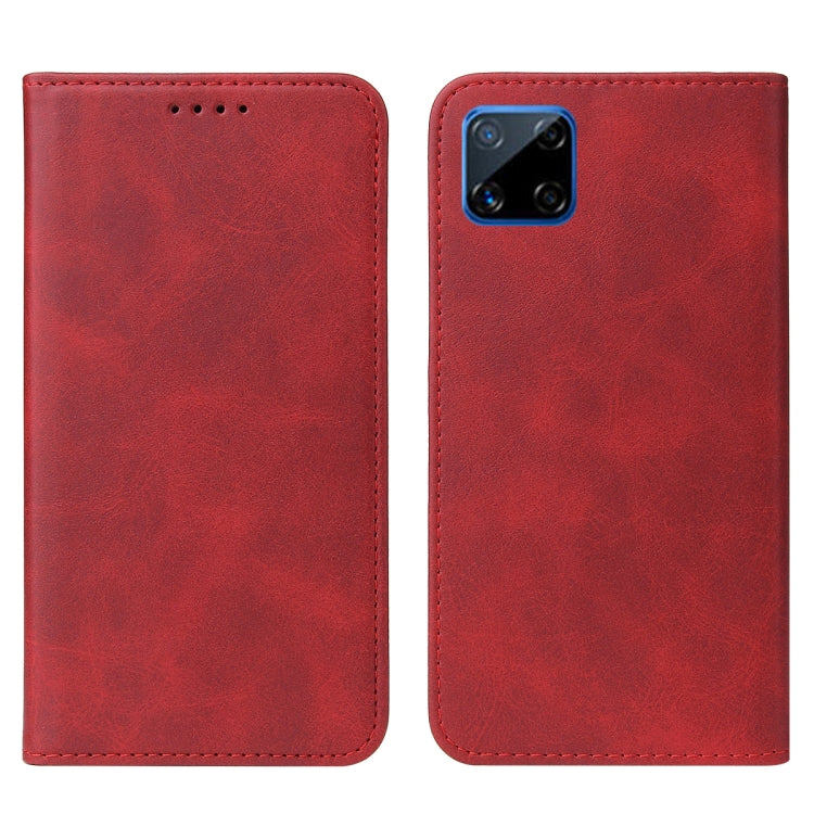 For Realme C12 Magnetic Closure Leather Phone Case