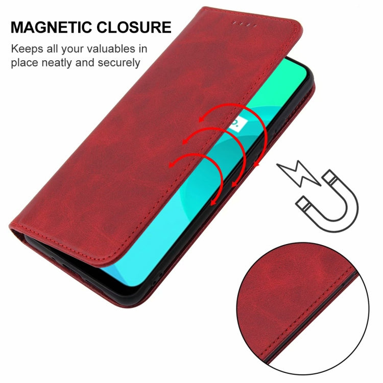 For Realme C21 Magnetic Closure Leather Phone Case