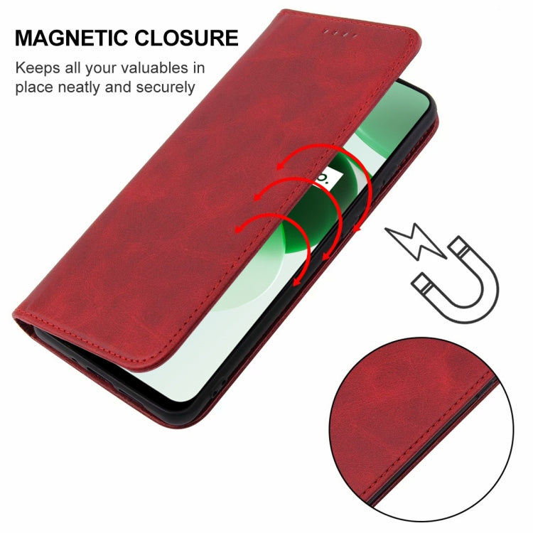 For Realme C35 Magnetic Closure Leather Phone Case