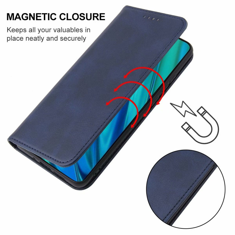 For Realme Q Magnetic Closure Leather Phone Case