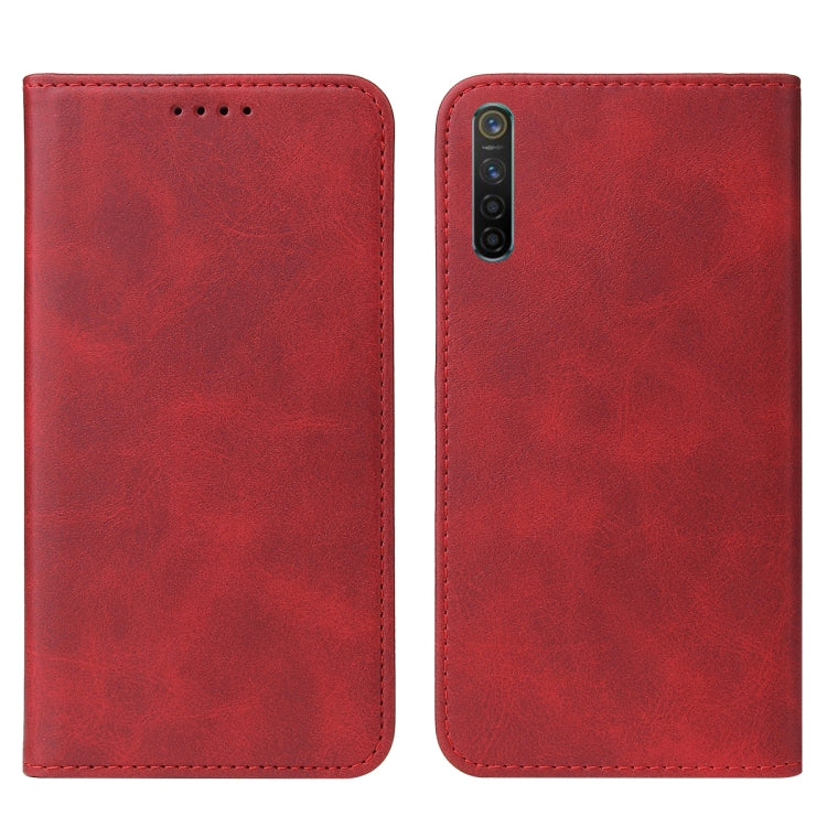 For Realme Q Magnetic Closure Leather Phone Case