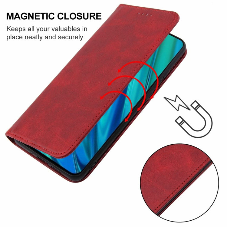 For Realme Q Magnetic Closure Leather Phone Case