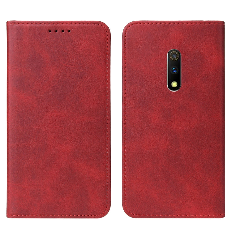 For Realme X Magnetic Closure Leather Phone Case