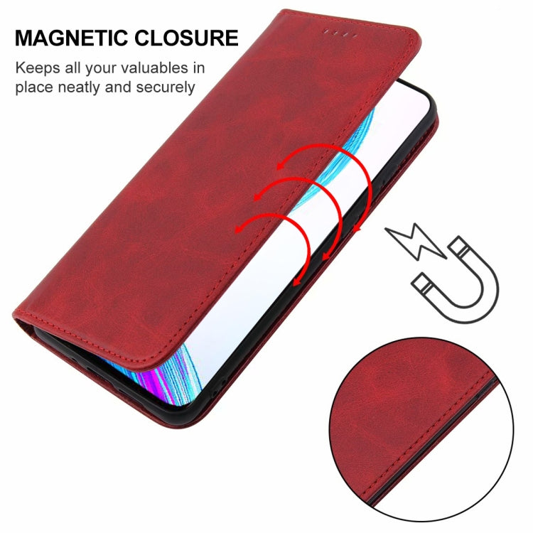 For Realme X Magnetic Closure Leather Phone Case