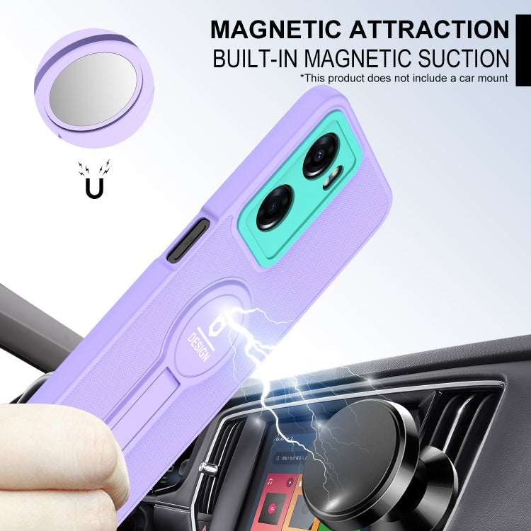 For OPPO A57 4G Small Tail Holder TPU+PC Phone Case