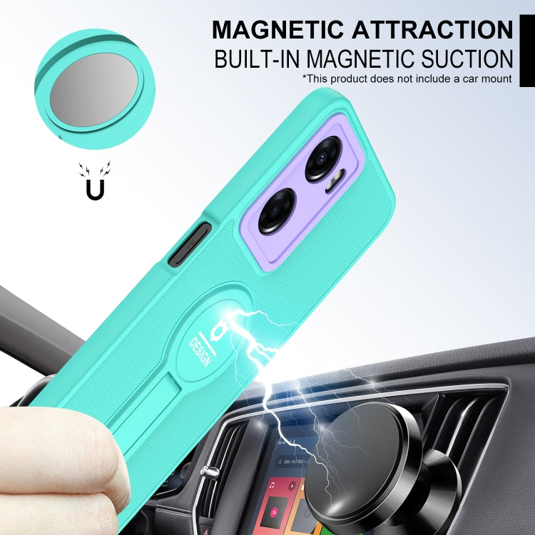 For OPPO A57 4G Small Tail Holder TPU+PC Phone Case