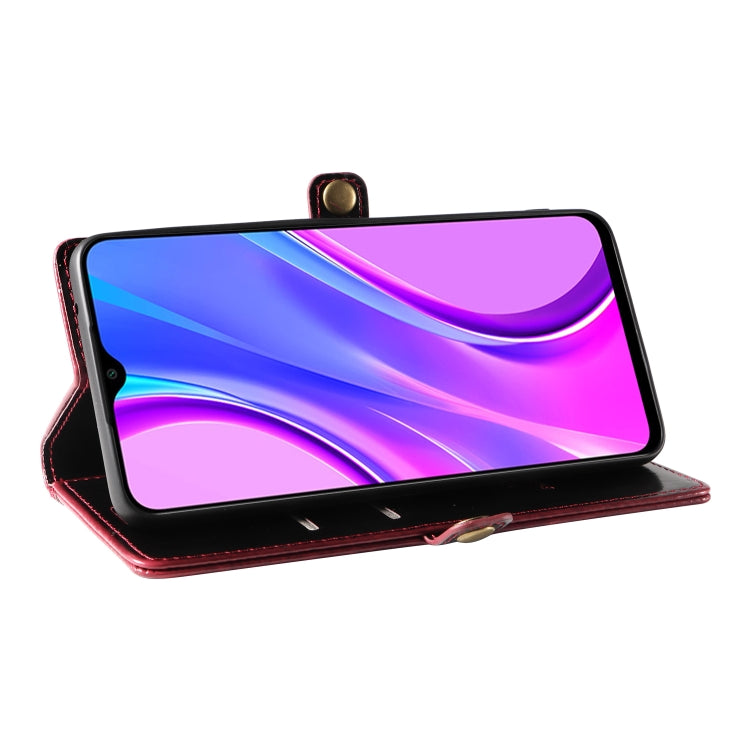 For Xiaomi Redmi 9 GQUTROBE RFID Blocking Oil Wax Leather Phone Case