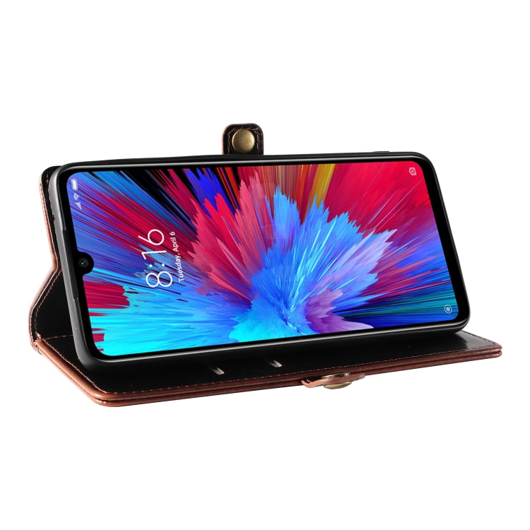 For Xiaomi Redmi Note 7 GQUTROBE RFID Blocking Oil Wax Leather Phone Case