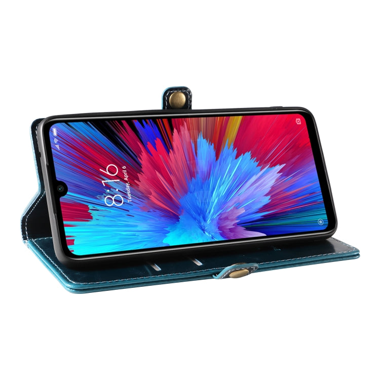 For Xiaomi Redmi Note 7 GQUTROBE RFID Blocking Oil Wax Leather Phone Case