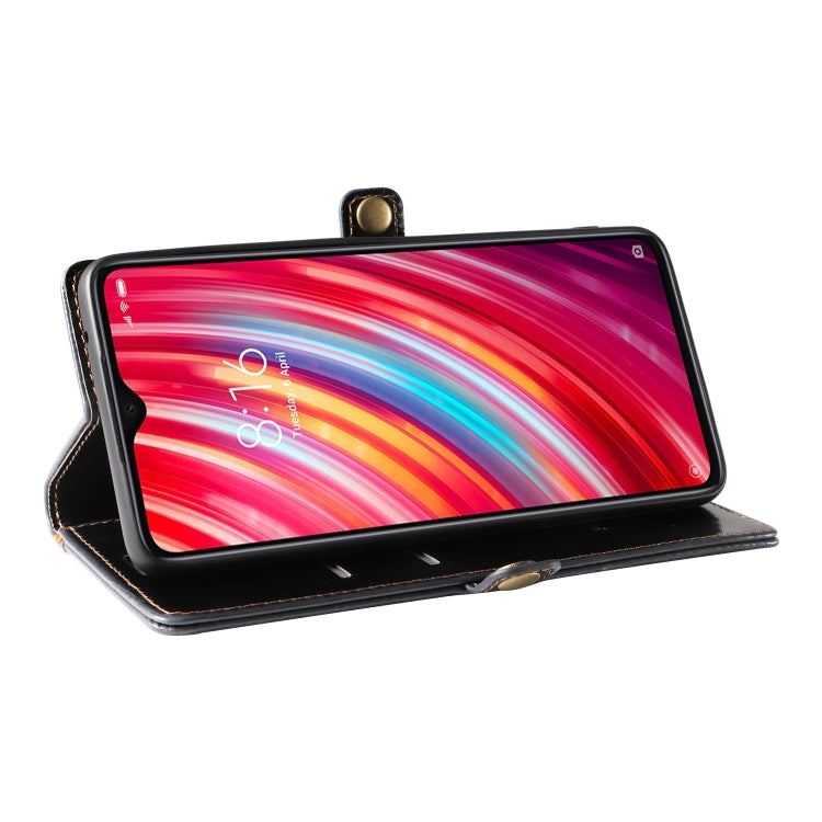 For Xiaomi Redmi Note 8 Pro GQUTROBE RFID Blocking Oil Wax Leather Phone Case