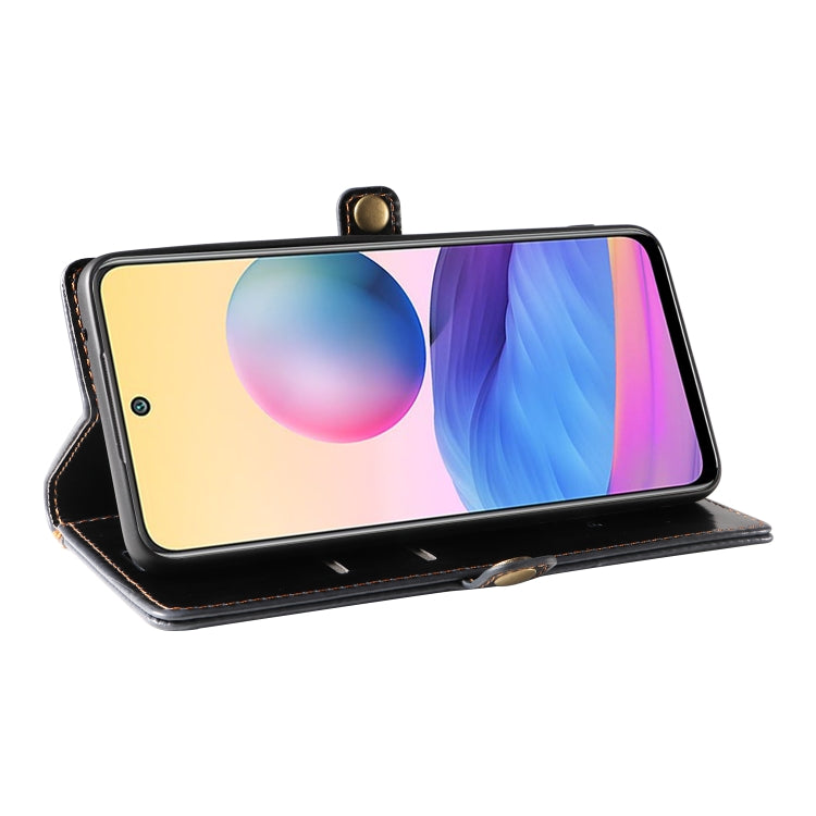 For Xiaomi Redmi Note 10 5G GQUTROBE RFID Blocking Oil Wax Leather Phone Case