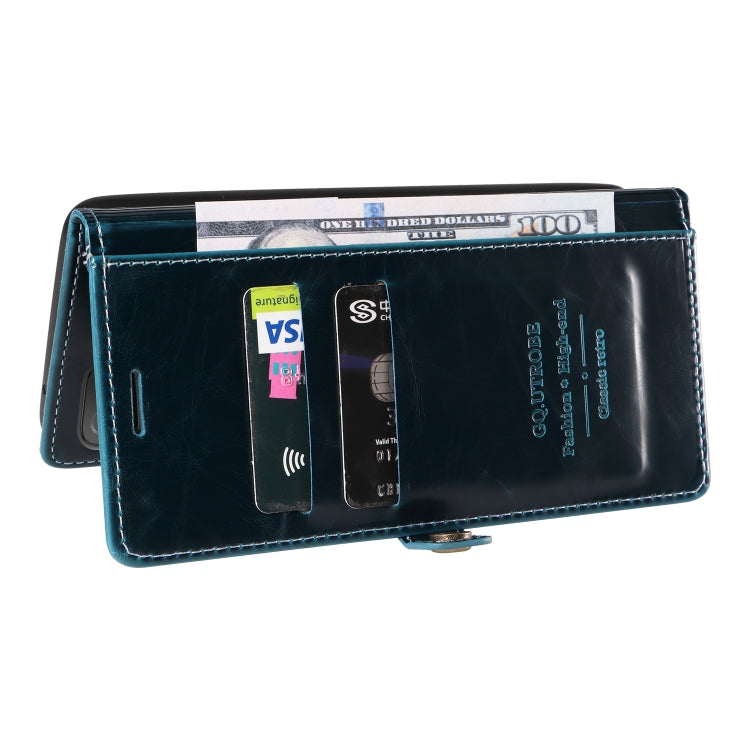 For Xiaomi Redmi 9T / Poco M3 GQUTROBE RFID Blocking Oil Wax Leather Phone Case