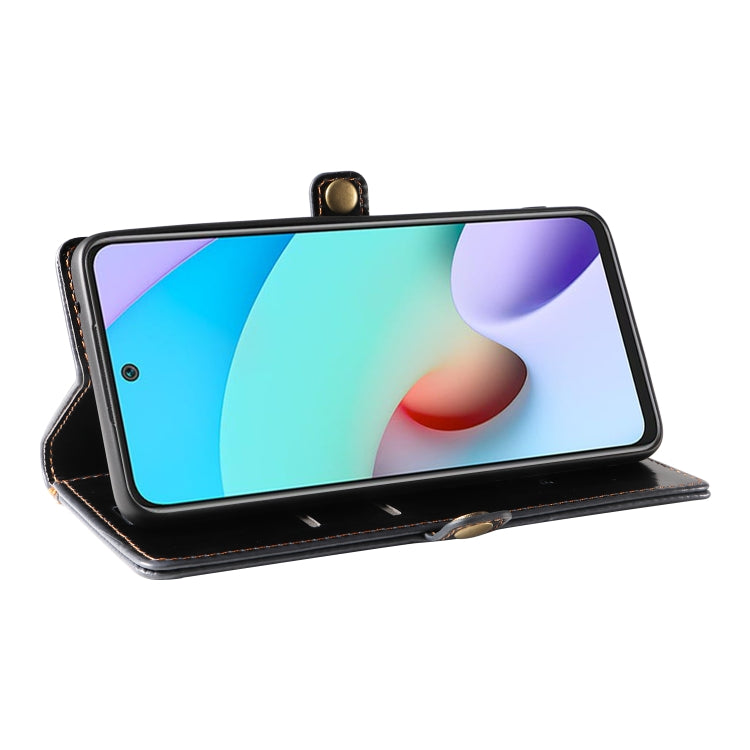 For Xiaomi Redmi 10 GQUTROBE RFID Blocking Oil Wax Leather Phone Case