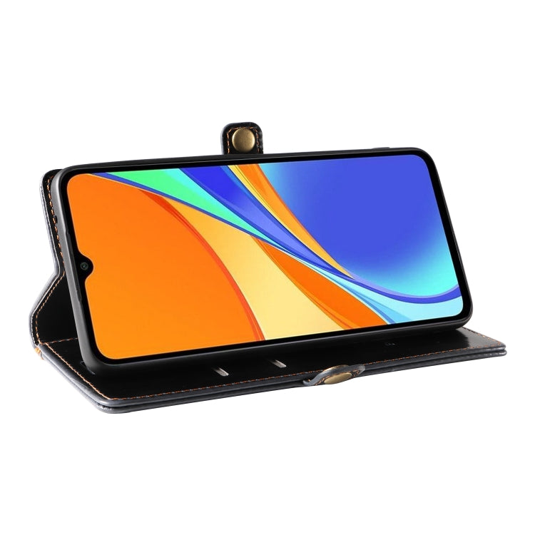 For Xiaomi Redmi 10A / 9C GQUTROBE RFID Blocking Oil Wax Leather Phone Case