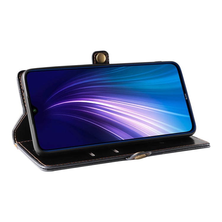 For Xiaomi Redmi Note 8T GQUTROBE RFID Blocking Oil Wax Leather Phone Case