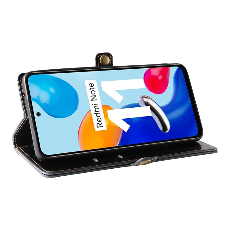 For Xiaomi Redmi Note 11 4G GQUTROBE RFID Blocking Oil Wax Leather Phone Case