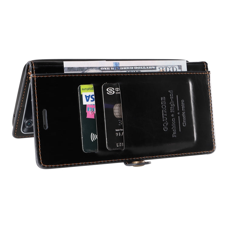 For Xiaomi Poco M4 Pro GQUTROBE RFID Blocking Oil Wax Leather Phone Case