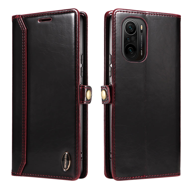 For Xiaomi Poco F3 / Redmi K40 GQUTROBE RFID Blocking Oil Wax Leather Phone Case