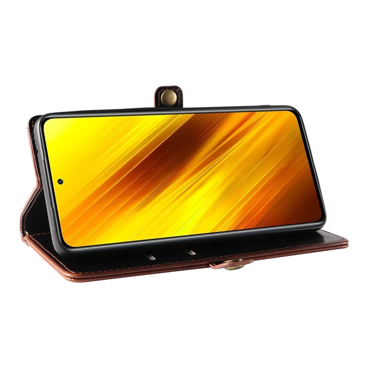 For Xiaomi Poco X3 NFC GQUTROBE RFID Blocking Oil Wax Leather Phone Case