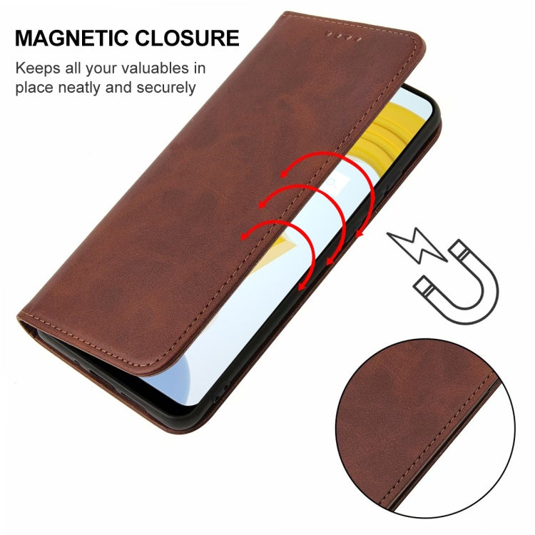 For Realme C21Y Magnetic Closure Leather Phone Case