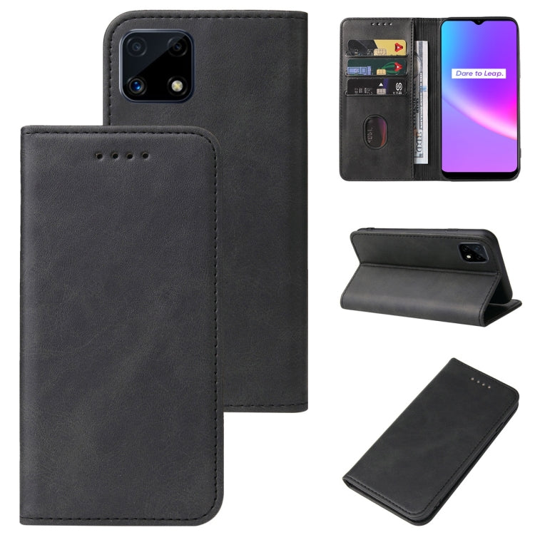 For Realme C25 Magnetic Closure Leather Phone Case