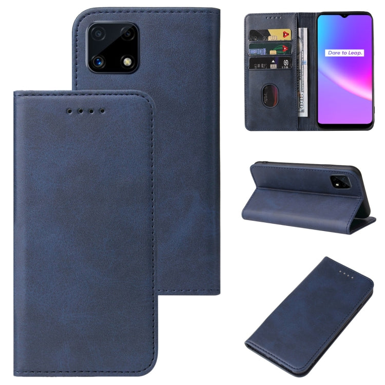 For Realme C25 Magnetic Closure Leather Phone Case
