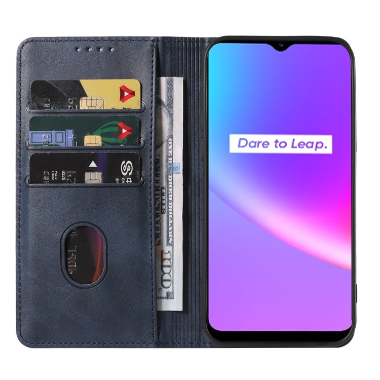 For Realme C25 Magnetic Closure Leather Phone Case