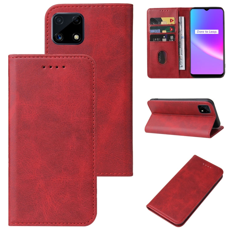 For Realme C25 Magnetic Closure Leather Phone Case