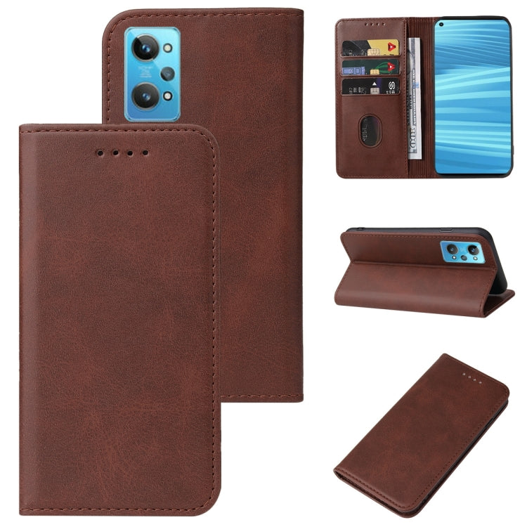 For Realme GT2 Magnetic Closure Leather Phone Case