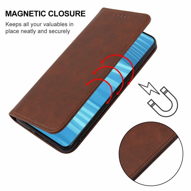 For Realme GT2 Magnetic Closure Leather Phone Case
