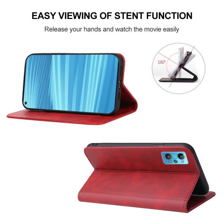 For Realme GT2 Magnetic Closure Leather Phone Case