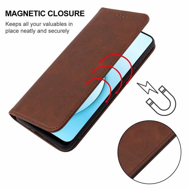 For Realme X50 5G Magnetic Closure Leather Phone Case