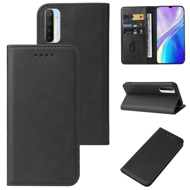 For Realme XT Magnetic Closure Leather Phone Case