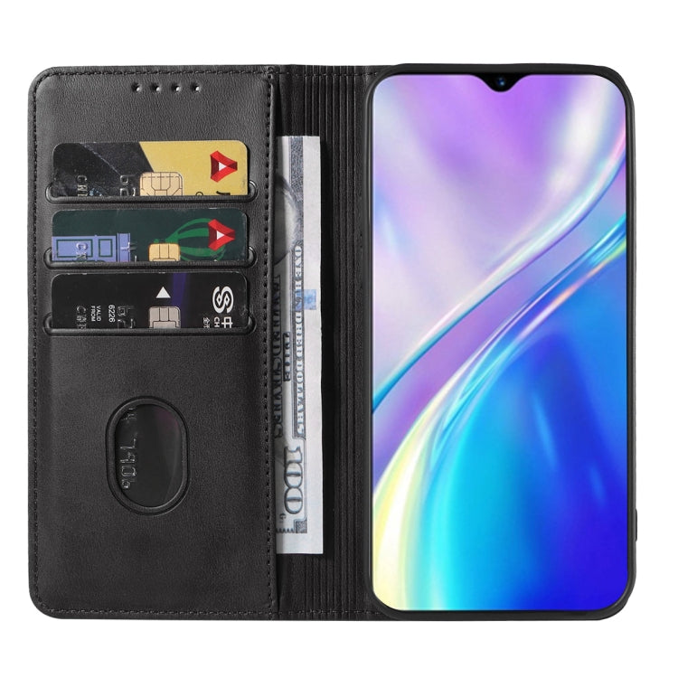 For Realme XT Magnetic Closure Leather Phone Case