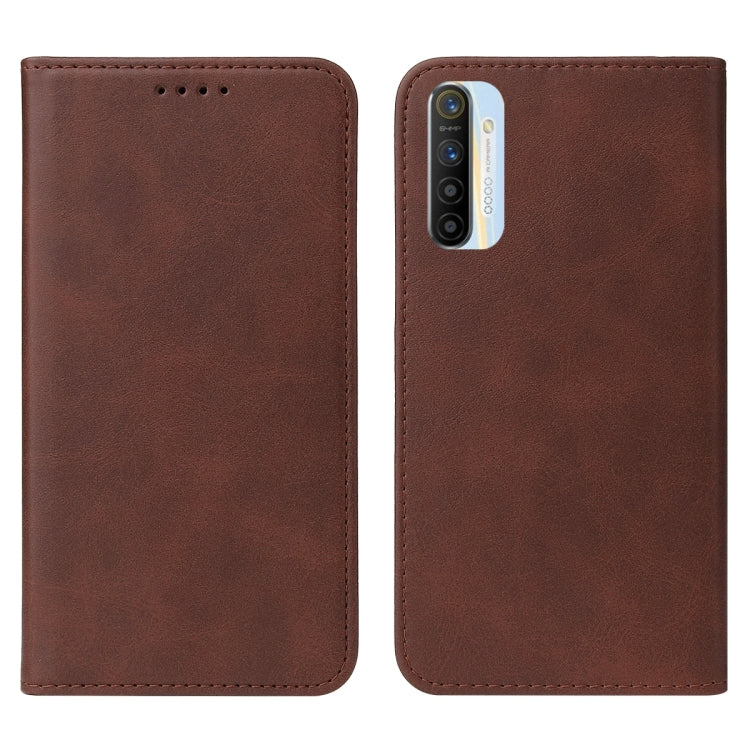 For Realme XT Magnetic Closure Leather Phone Case