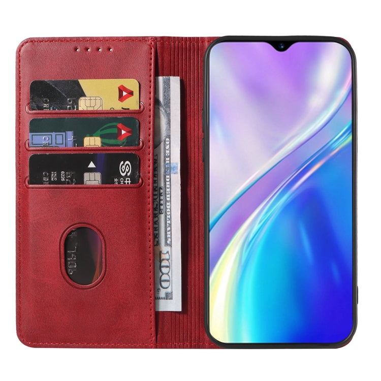 For Realme XT Magnetic Closure Leather Phone Case