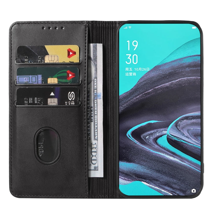 For OPPO Reno2 Magnetic Closure Leather Phone Case
