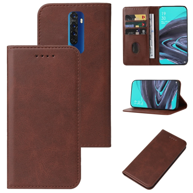 For OPPO Reno2 Magnetic Closure Leather Phone Case