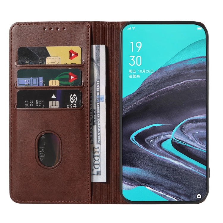 For OPPO Reno2 Magnetic Closure Leather Phone Case