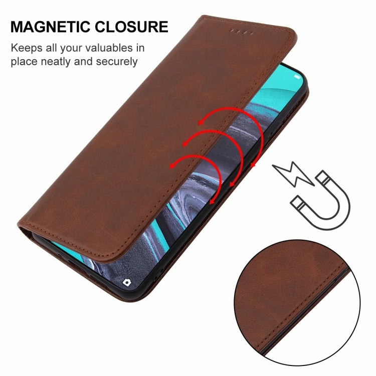 For OPPO Reno2 Magnetic Closure Leather Phone Case