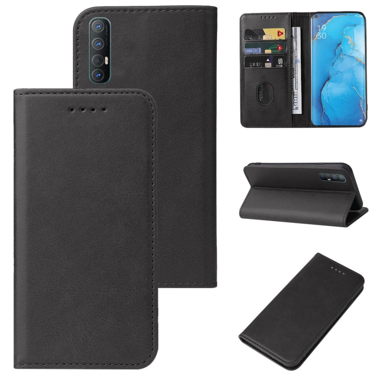 For OPPO Reno3 Magnetic Closure Leather Phone Case